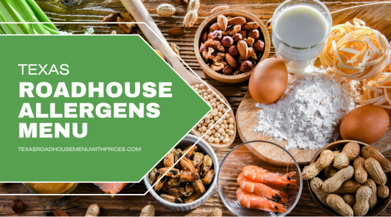 Texas Roadhouse Allergens Menu
