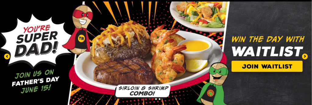 Texas Roadhouse father's day specials