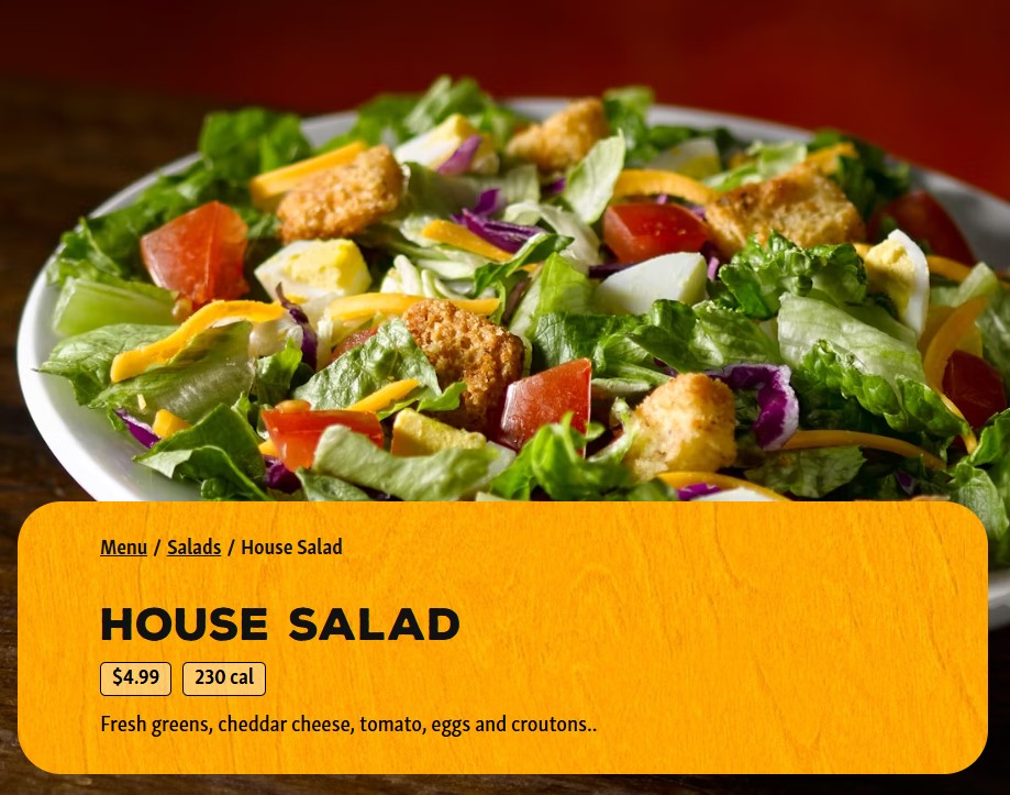 House Salad atTexas Roadhouse