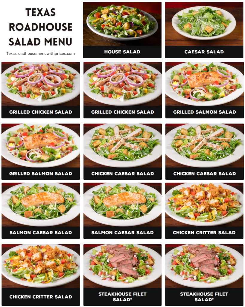 Texas Roadhouse Salad Menu