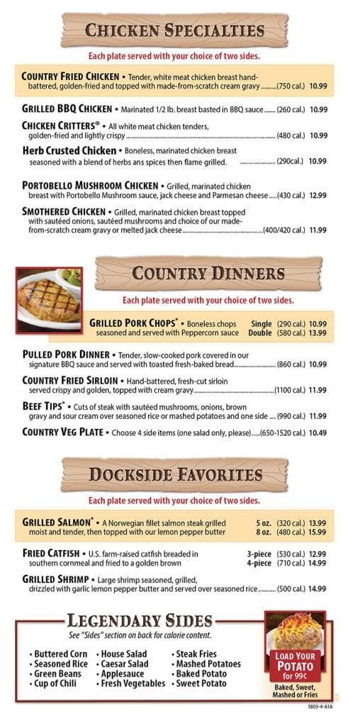 texas roadhouse menu with prices